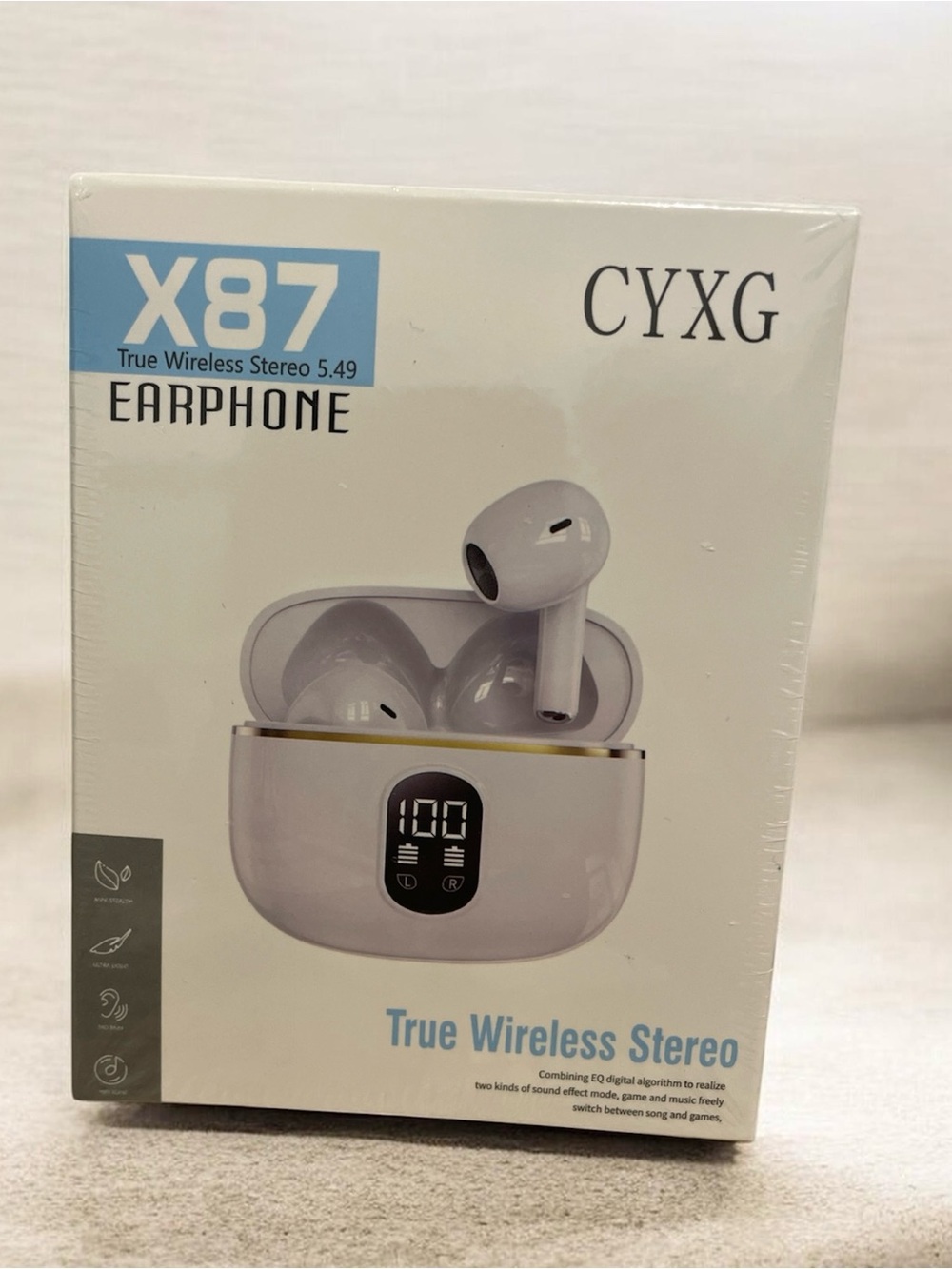 X87 True Wireless Stereo Earphones - Black